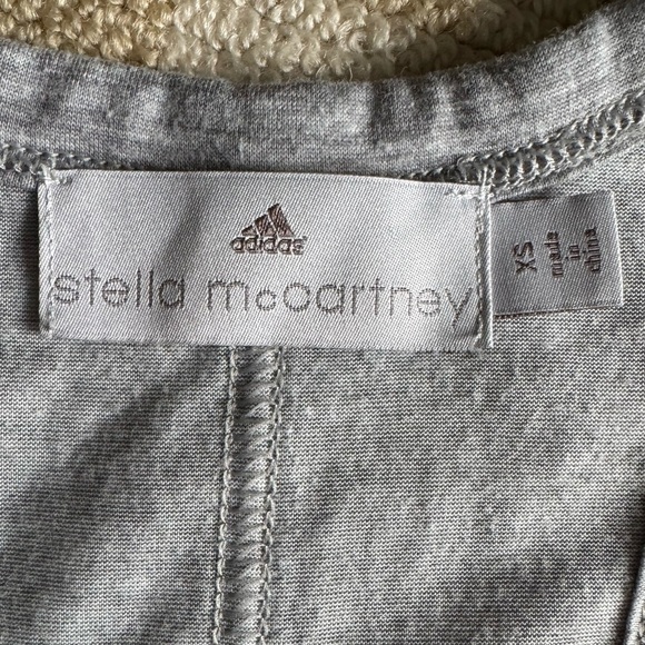Adidas by Stella McCartney Rare Gray Leopard Print Mesh Racerback Tank Top XS - Picture 5 of 7